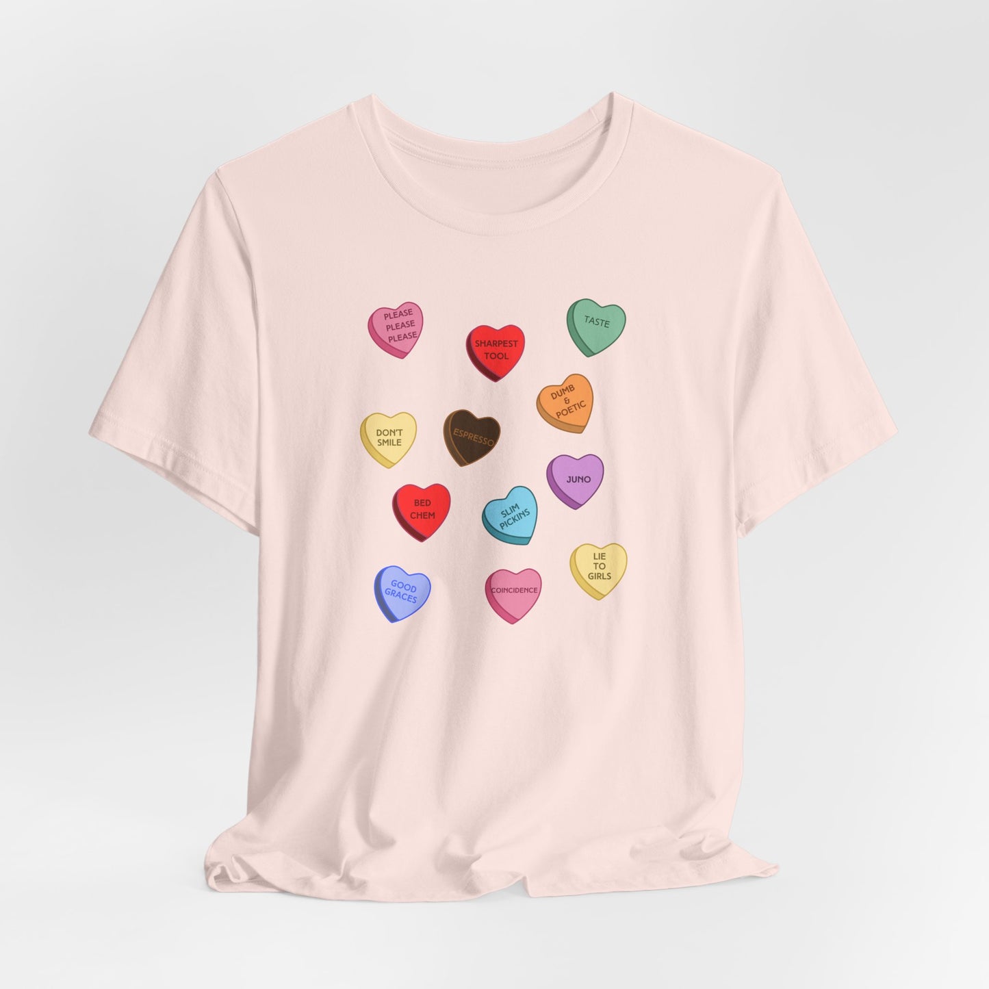 Sabrina SNS Candy Valentine Hearts - Unisex Jersey Short Sleeve Tee