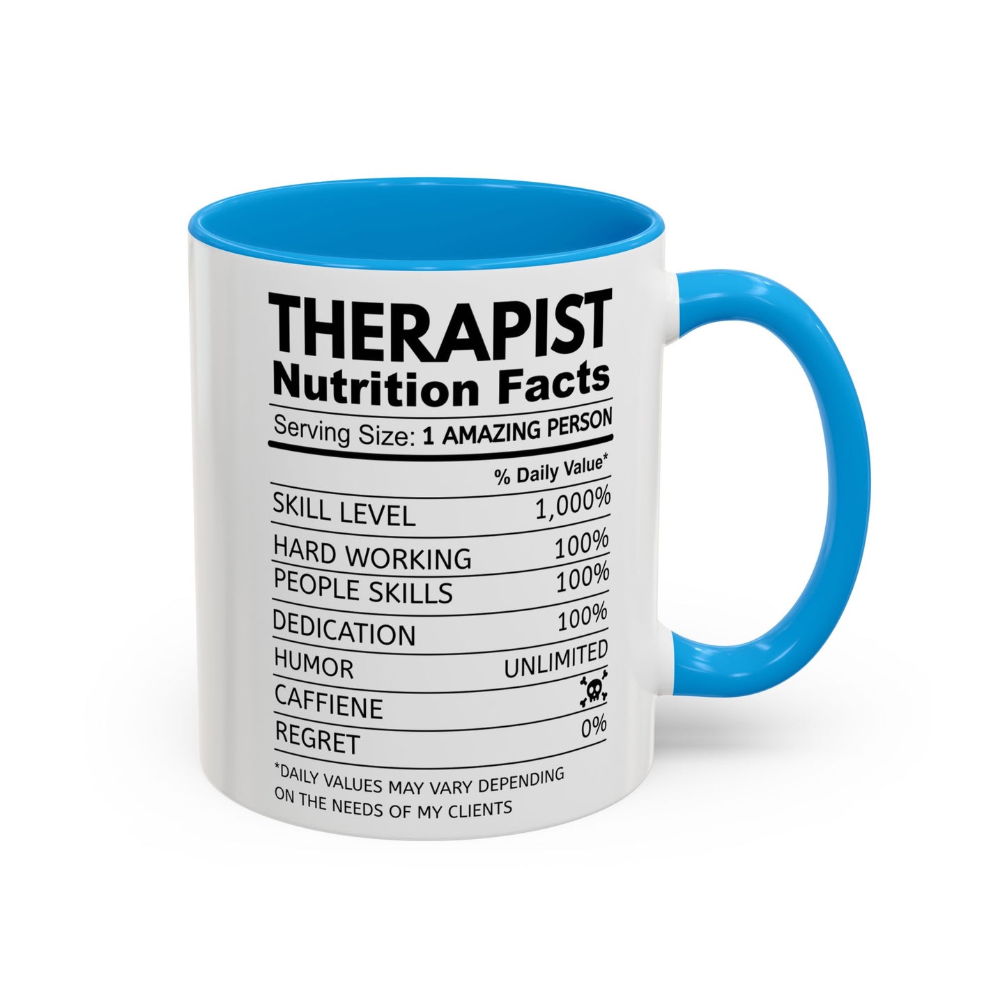 Colorful Therapist Nutrition Facts Mug - Perfect Gift for Mental Health Advocates, Unique Coffee Cup, Motivational Gift for Therapists, Funny Office [...]