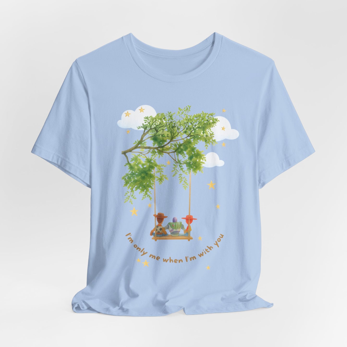 Tree Swing Cute Illustration Tee — I'm only me when I'm with you