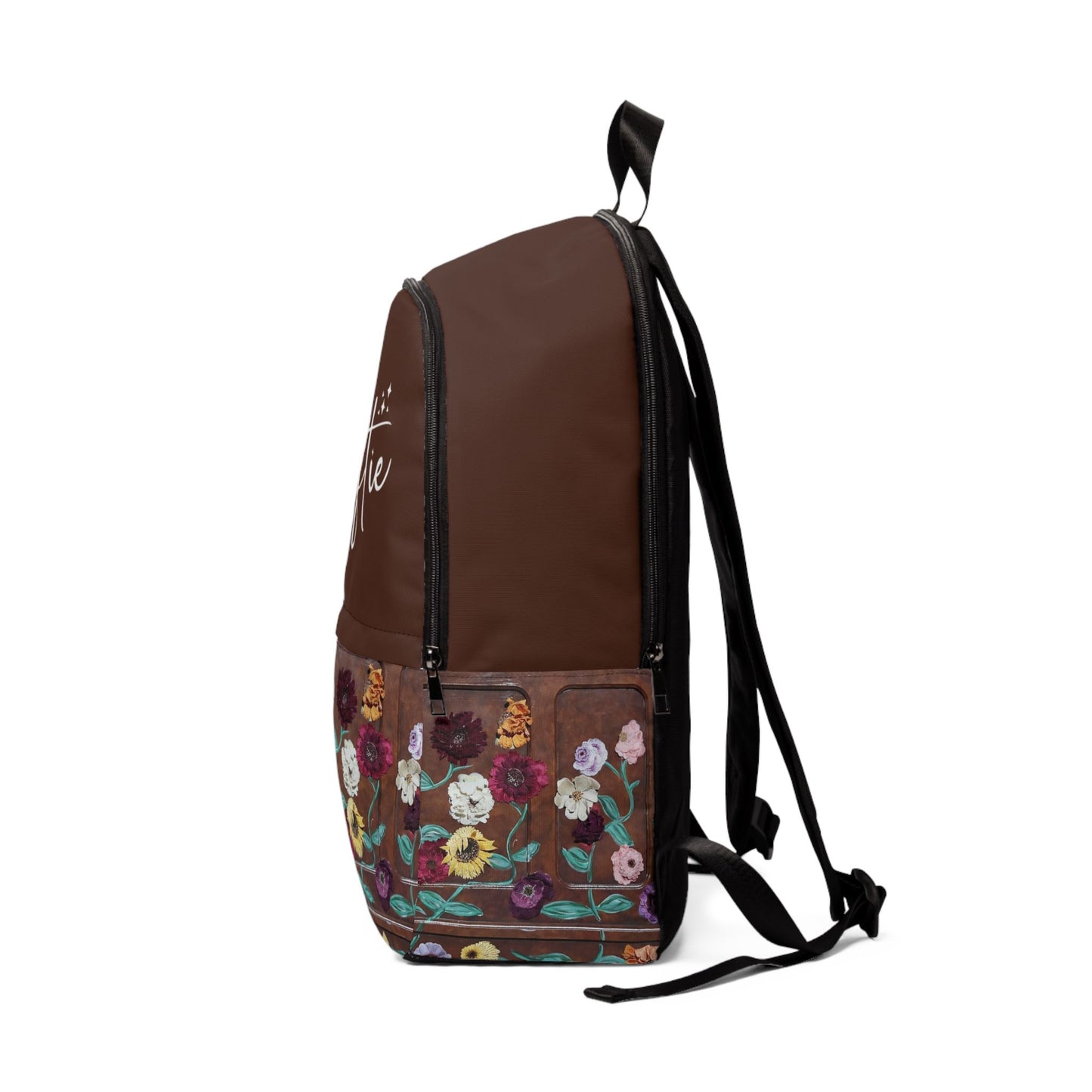 Surprise Song Floral Piano - Unisex Fabric Backpack