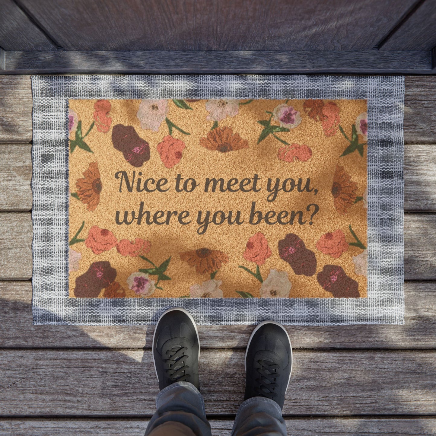 Nice to meet you - Coir Doormat  16x24