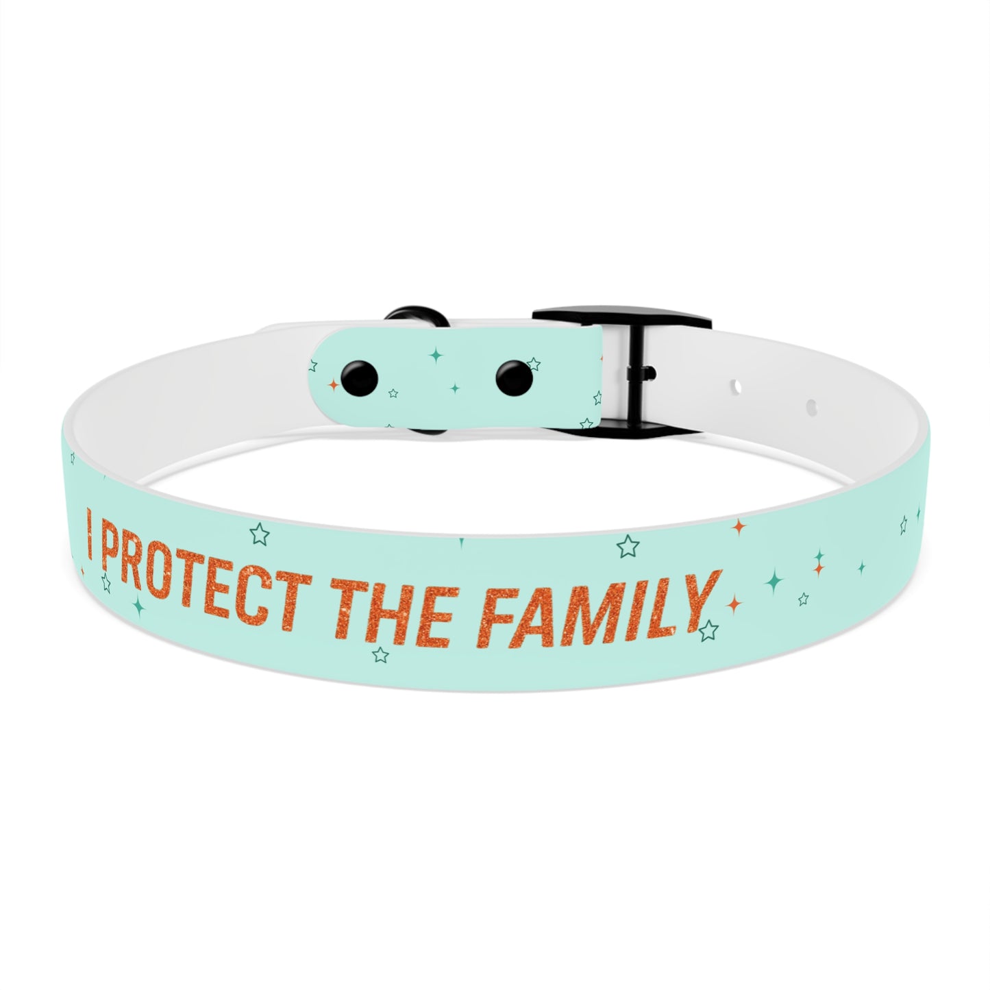 I PROTECT THE FAMILY Pet Collar, Stylish Pet Accessory, Personalized Dog Gear, Gift for Dog Lovers, Unique Pet Fashion
