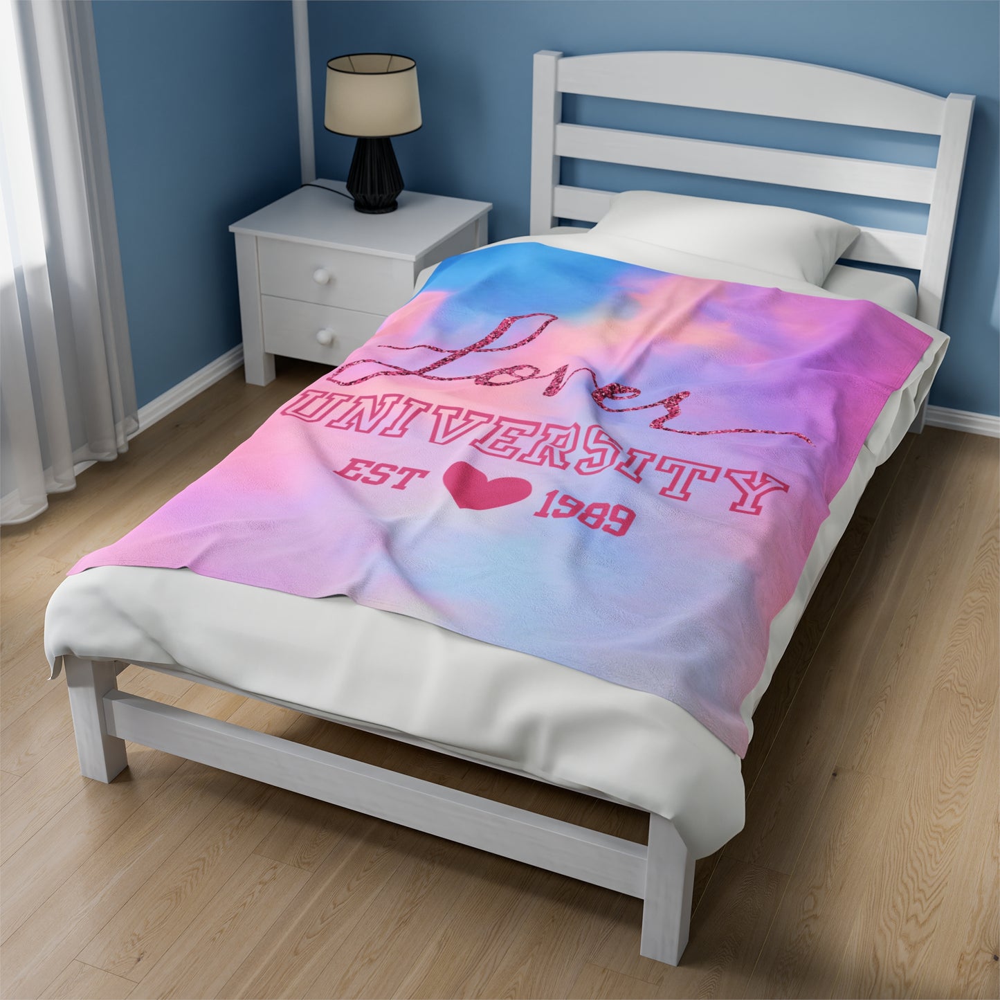 lover university - Velveteen Plush Blanket