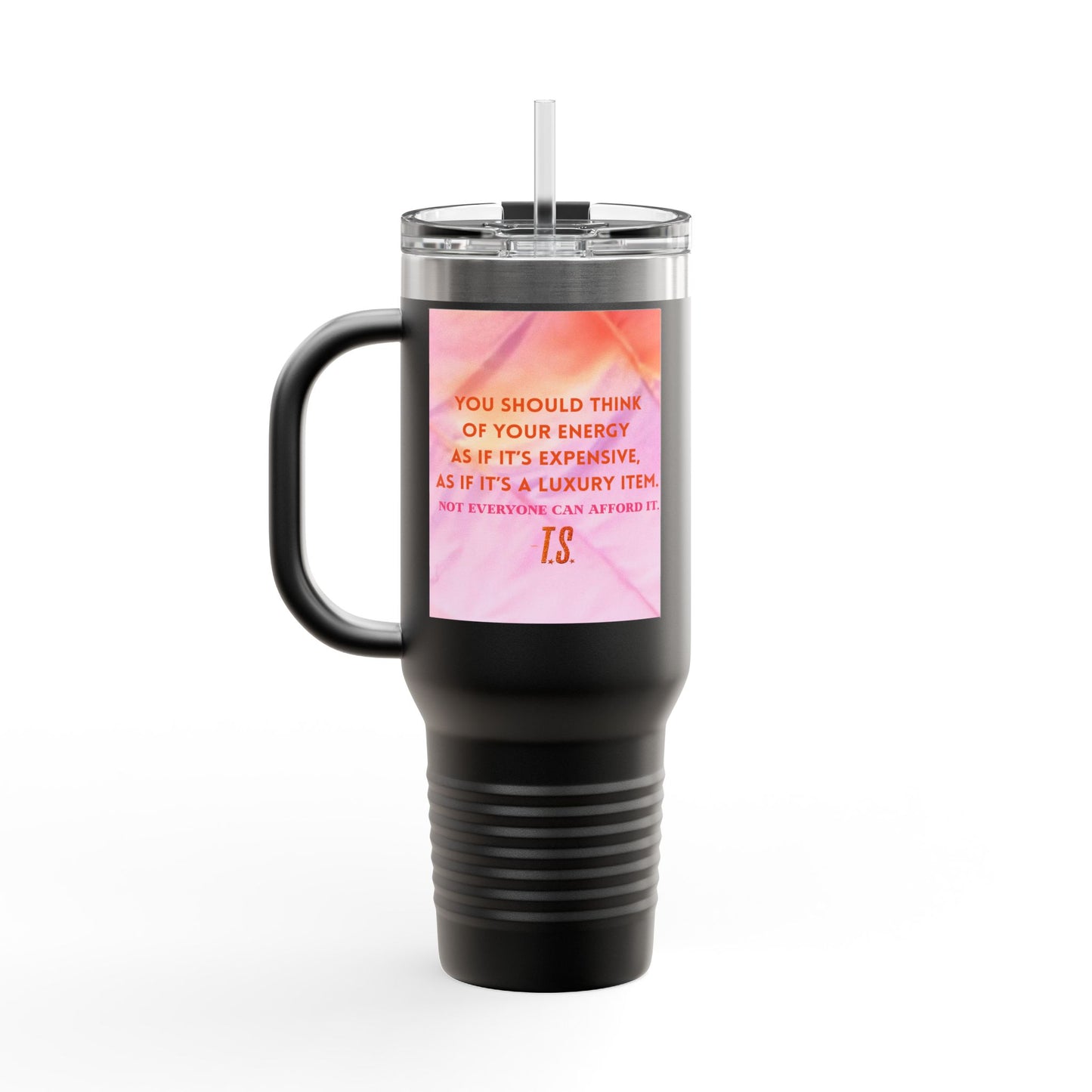 Luxury Energy Inspirational Insulated Travel Mug, 40oz - Motivational Coffee Cup, Perfect Gift for Self-Care, College Student Tumbler, Travel Mug, [...]
