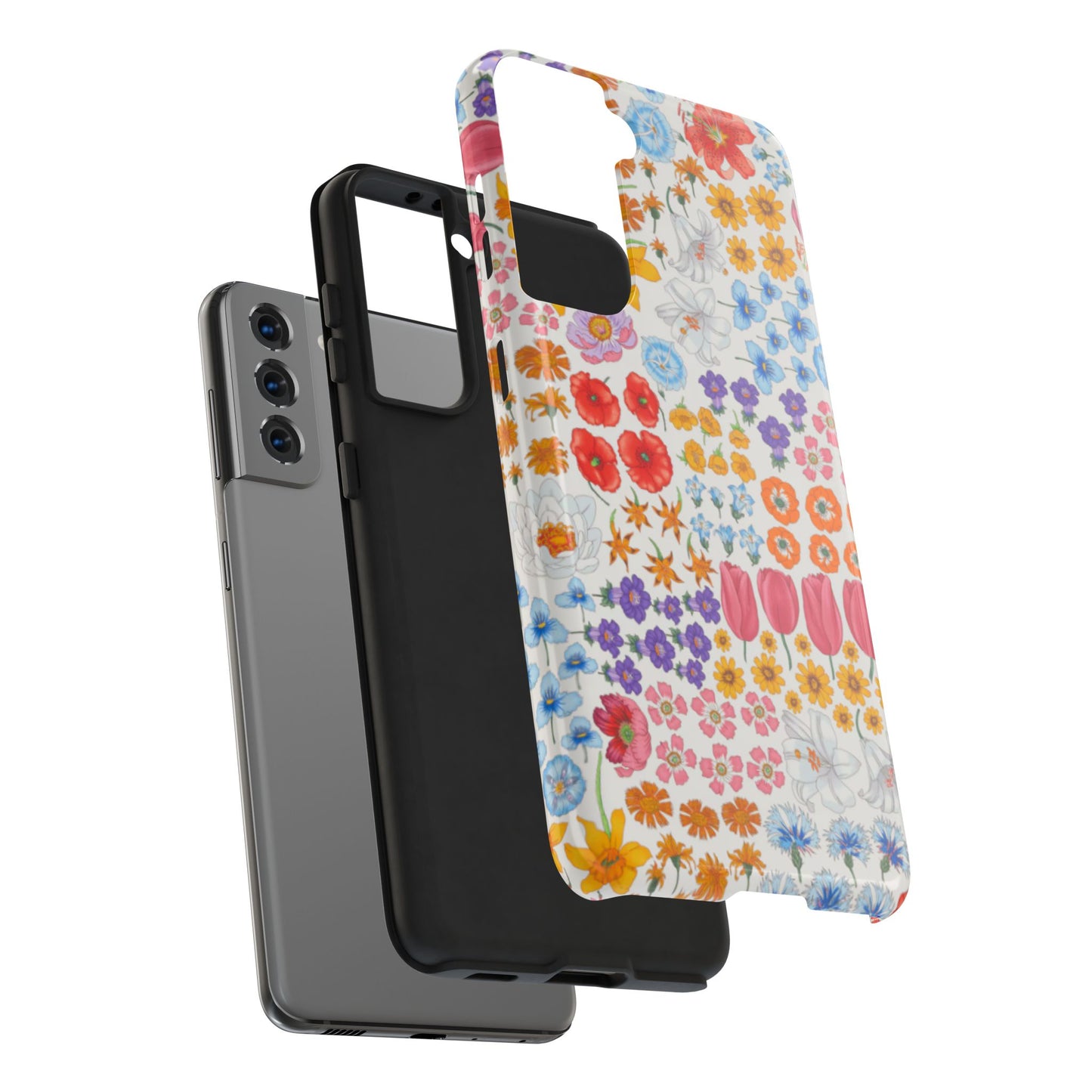 Vibrant Floral Tough Phone Case "Flora"- Durable Protection for Your Device