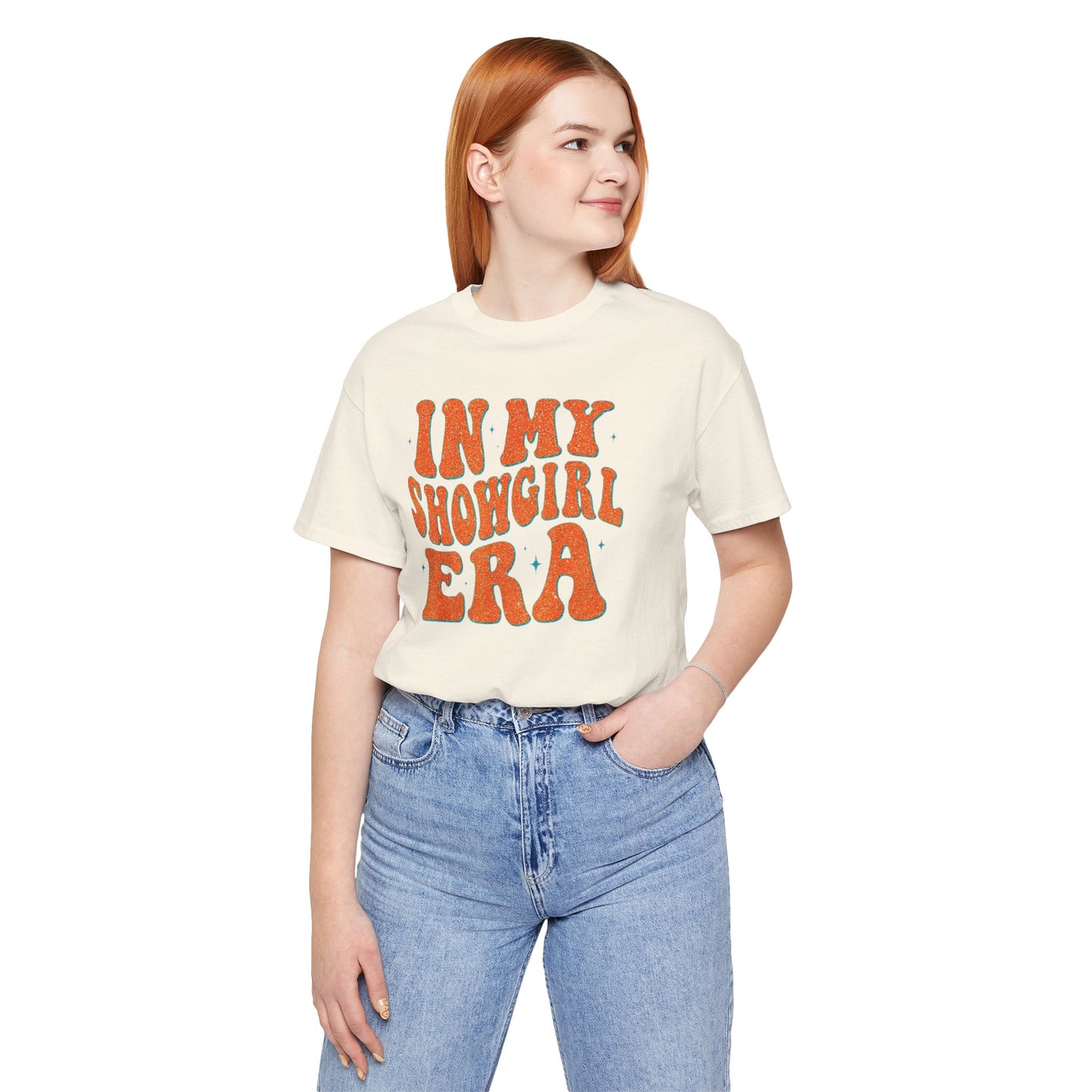 In My Showgirl Era Tee | Fun Graphic T-Shirt, Retro Vibe Shirt, Casual Wear, Festival Outfit, Gift Idea