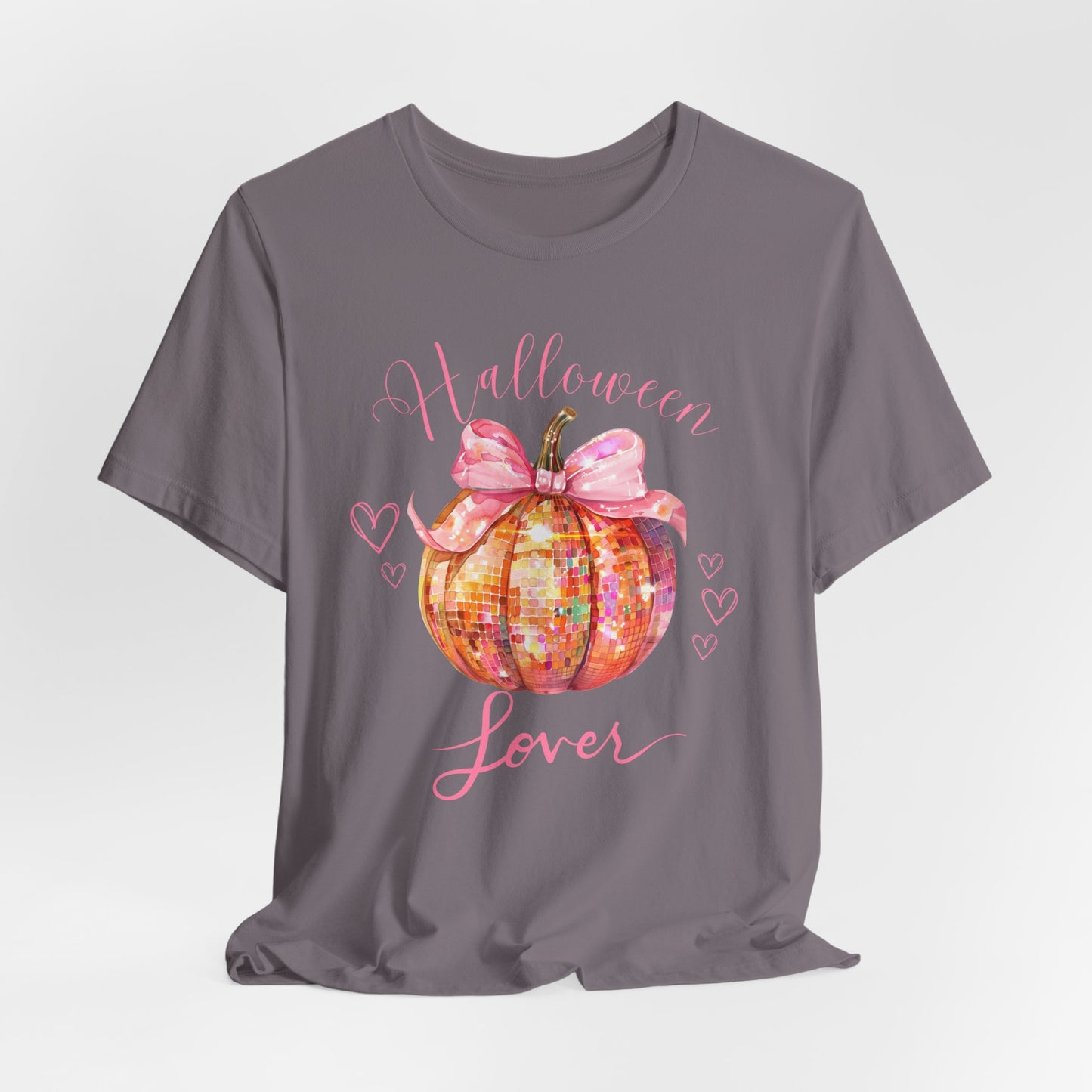 Halloween LOVER - Swiftie Halloween - - Disco Pumpkin - Pink Pumpkin - Girly Halloween - Unisex Jersey Short Sleeve Tee