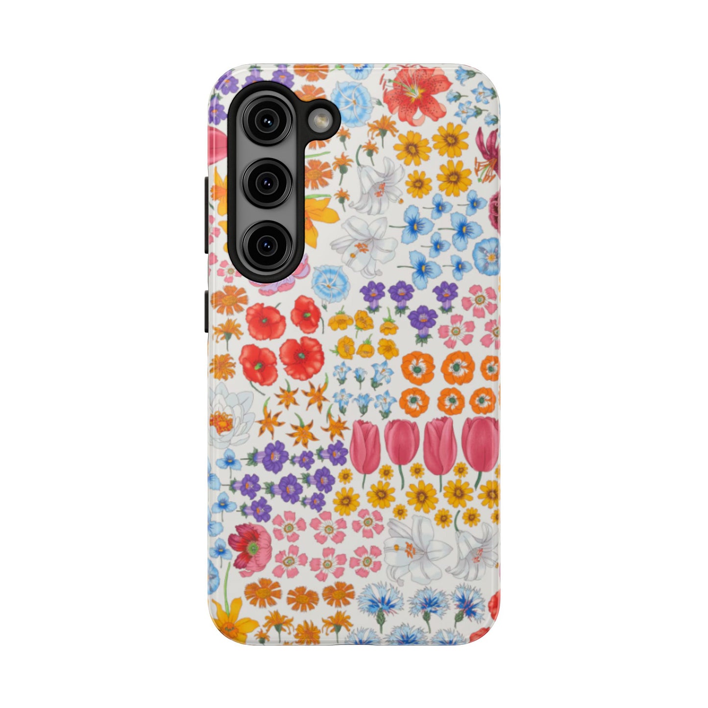 Vibrant Floral Tough Phone Case "Flora"- Durable Protection for Your Device