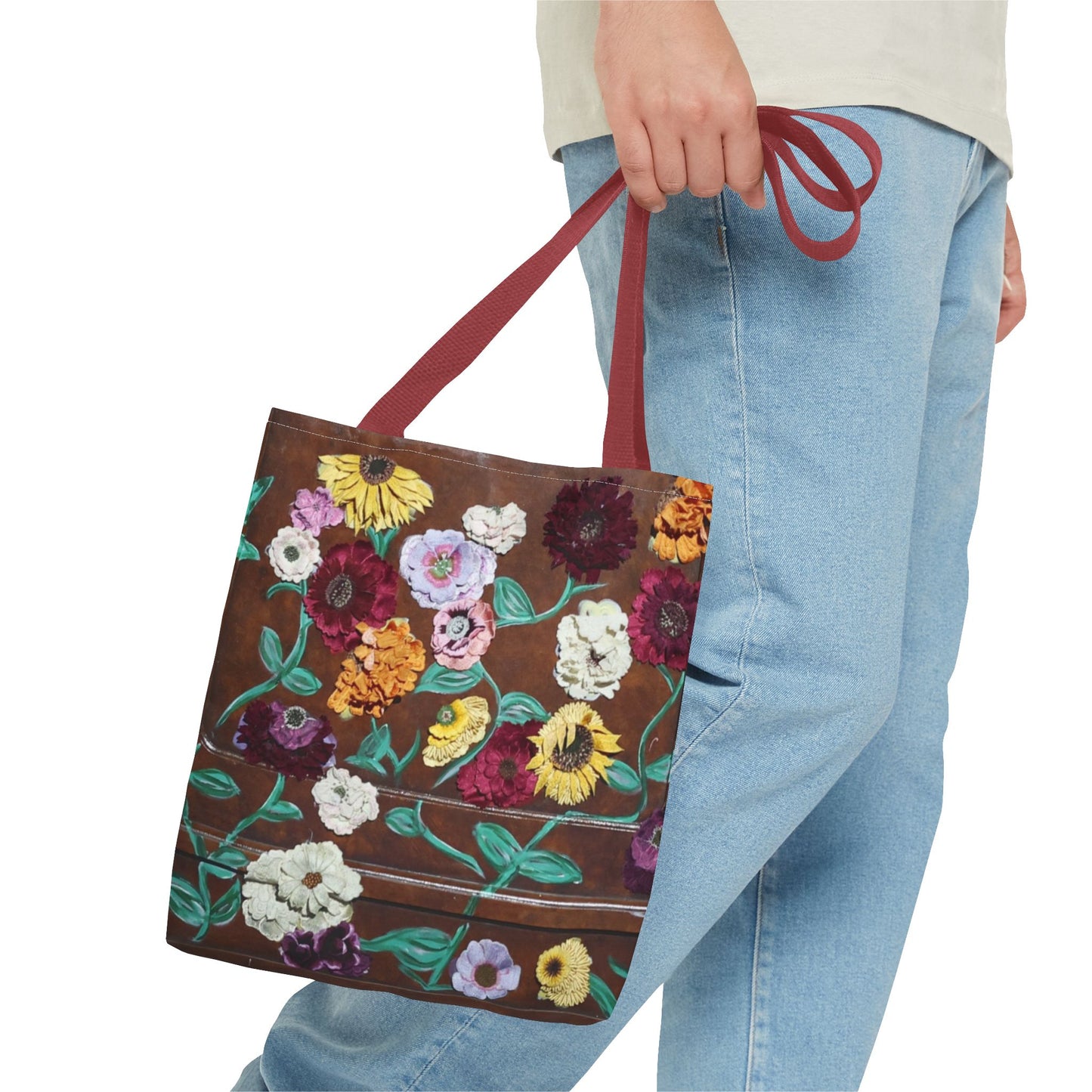 Surprise Song Floral Piano - Tote Bag