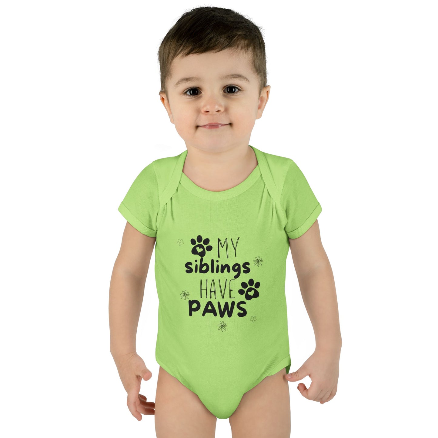 My siblings have paws Bodysuit, Cute Infant Onesie, Pet Lovers Baby Outfit, Baby Shower Gift, Adorable Newborn Clothes