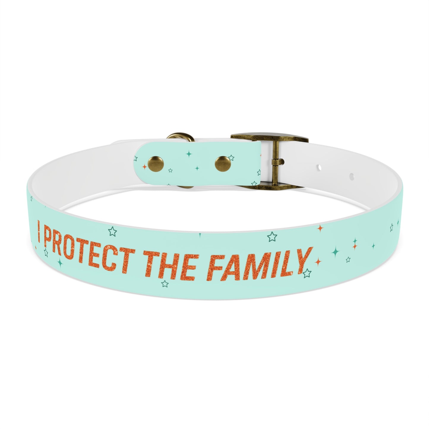 I PROTECT THE FAMILY Pet Collar, Stylish Pet Accessory, Personalized Dog Gear, Gift for Dog Lovers, Unique Pet Fashion