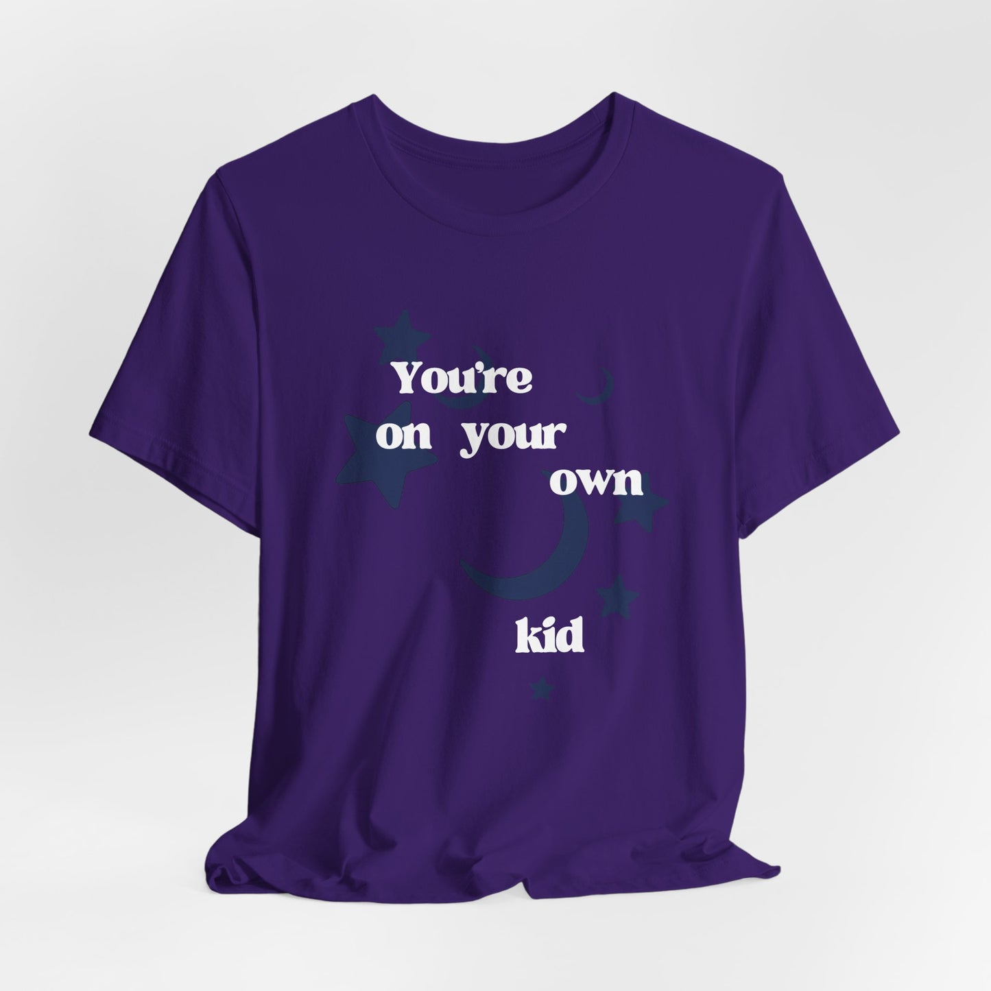 You're On Your Own Kid T-Shirt — Vintage Moon & Stars Graphic Tee