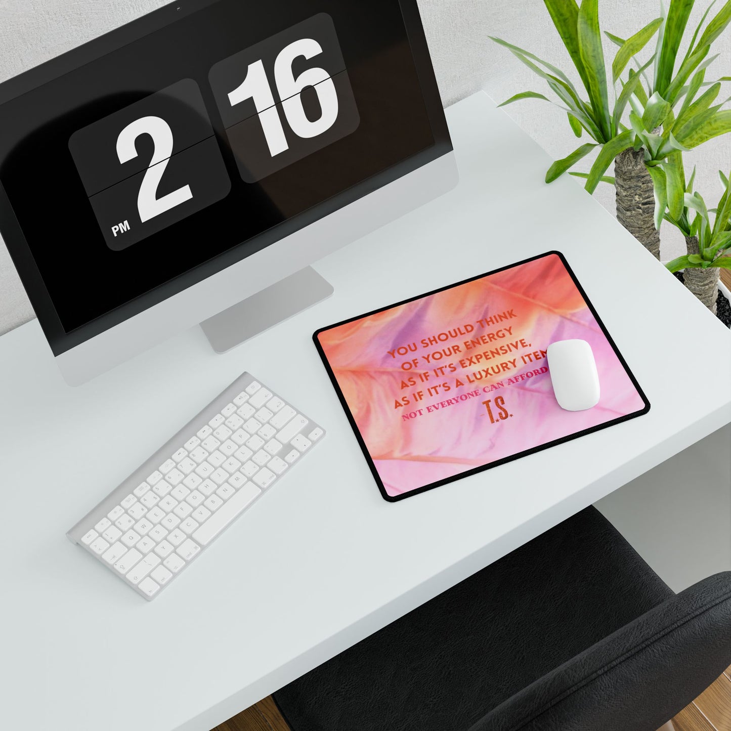 Luxury Energy Desk Mats for Home Office, Desk Accessories, Motivational Gifts, Creative Workspace, Unique Desk Decor