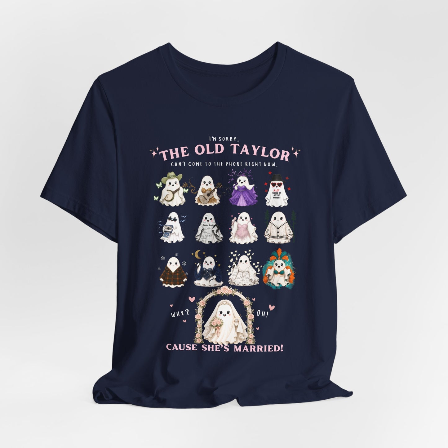 Swiftie Ghosties T‑Shirt — “The Old Taylor” Cute Wedding Ghost