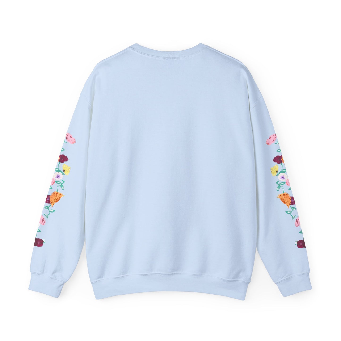 Acoustic Piano Floral Sleeve Crewneck Sweatshirt