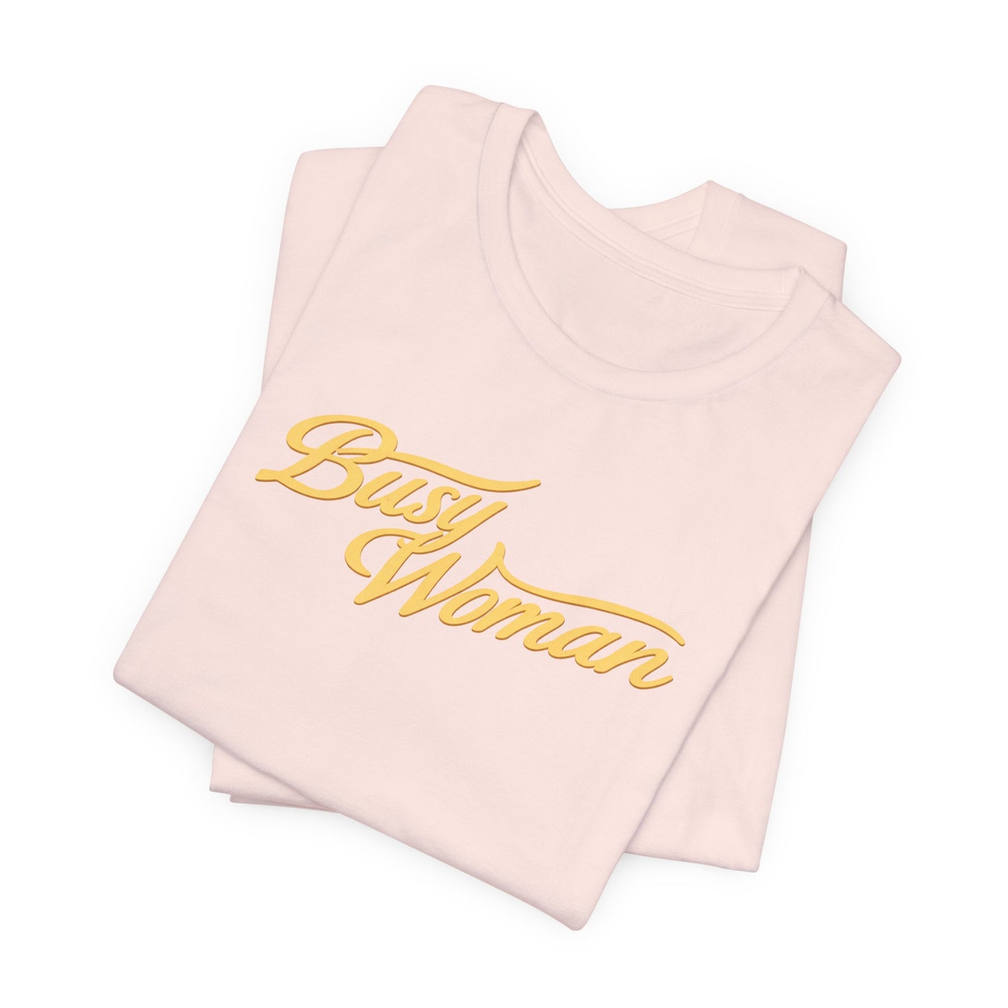 Busy Woman Tee – Retro Script Graphic T-Shirt