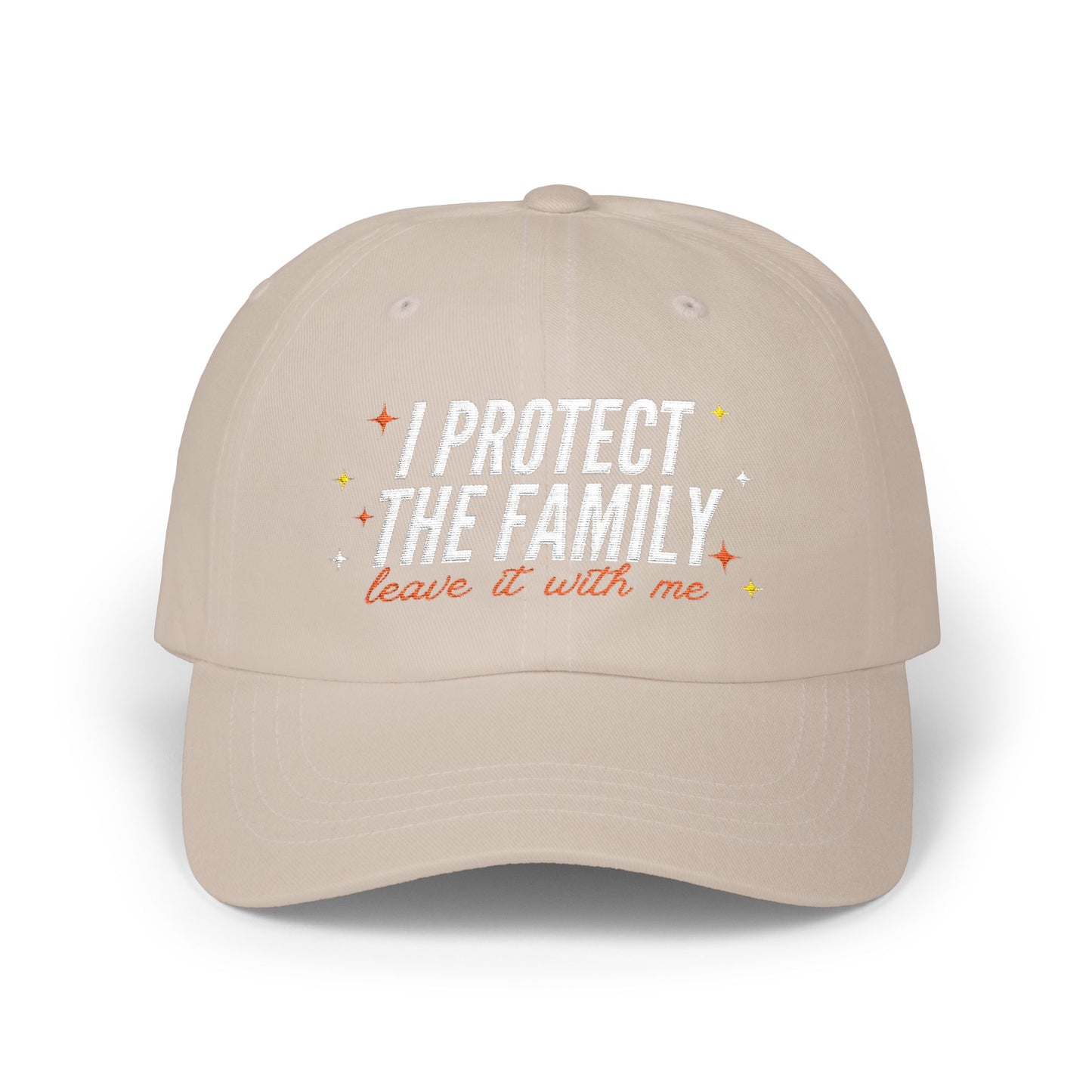 Embroidered Dad Cap: 'I Protect The Family' | Fun Gift, Casual Accessory, Everyday Wear