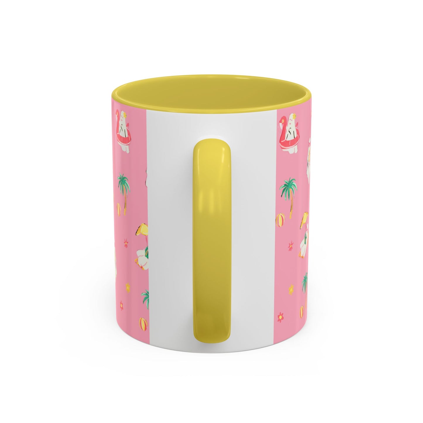 Pink Summerween Ghostie Mugs - Fun Gift, Beach Decor, Unique Coffee Cup, Cute Summer Drinkware, Perfect for Summer