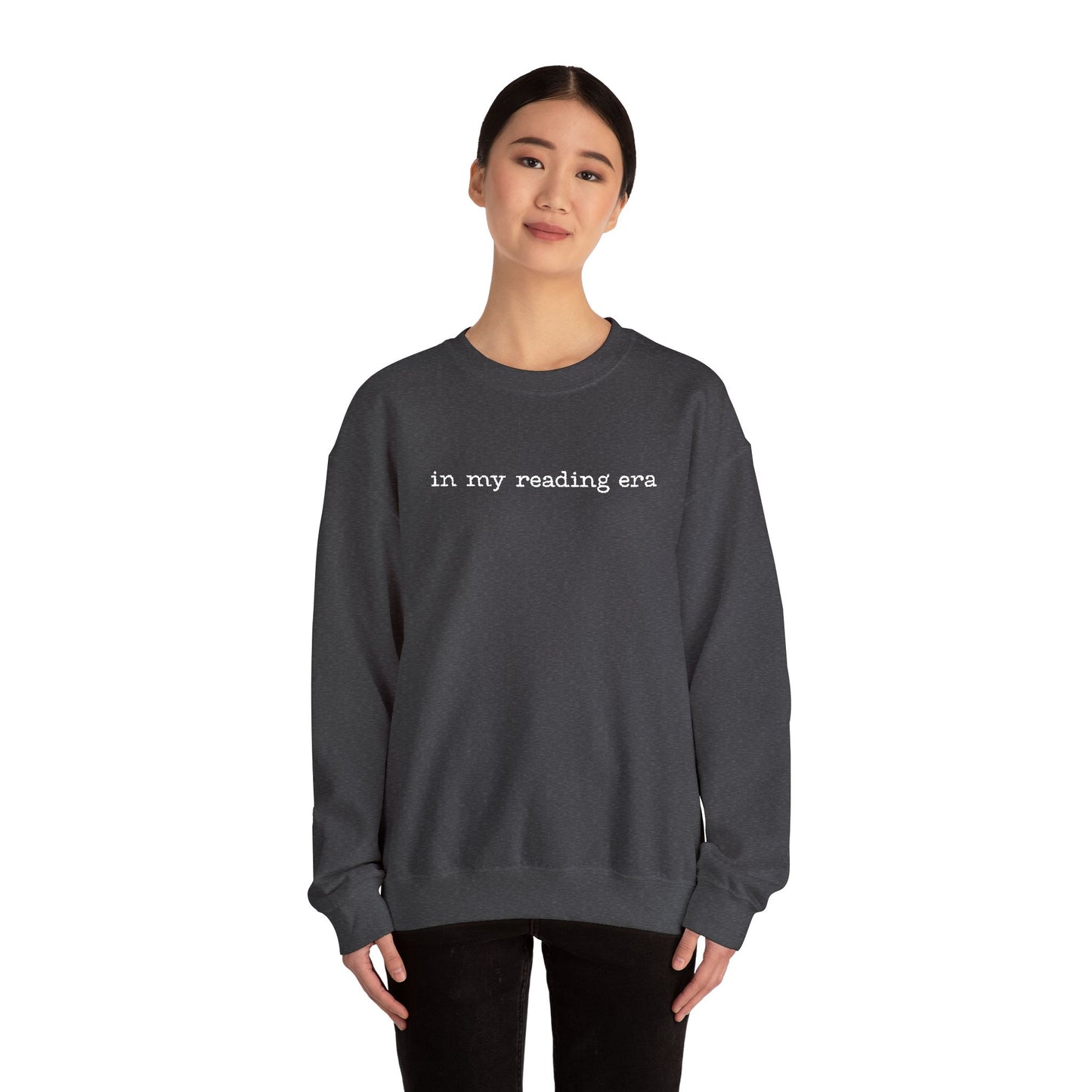 'In My Reading Area' Crewneck Sweatshirt – Cozy Literary Sweatshirt for Book Lovers