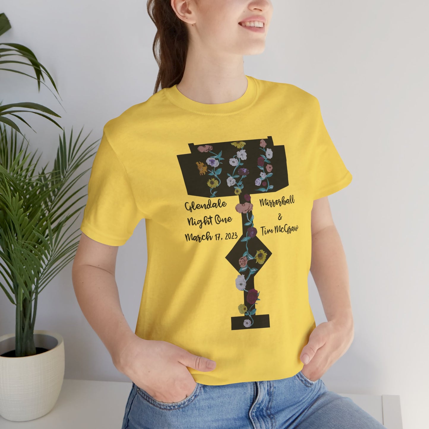 Custom Dates and Surprise Songs - Stage Flowers - Long Live - Unisex Jersey Short Sleeve Tee