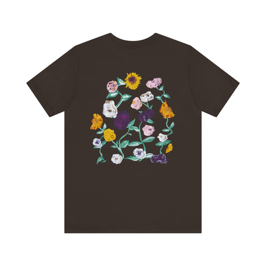 Surprise Song Piano Flowers -Unisex Jersey Short Sleeve Tee