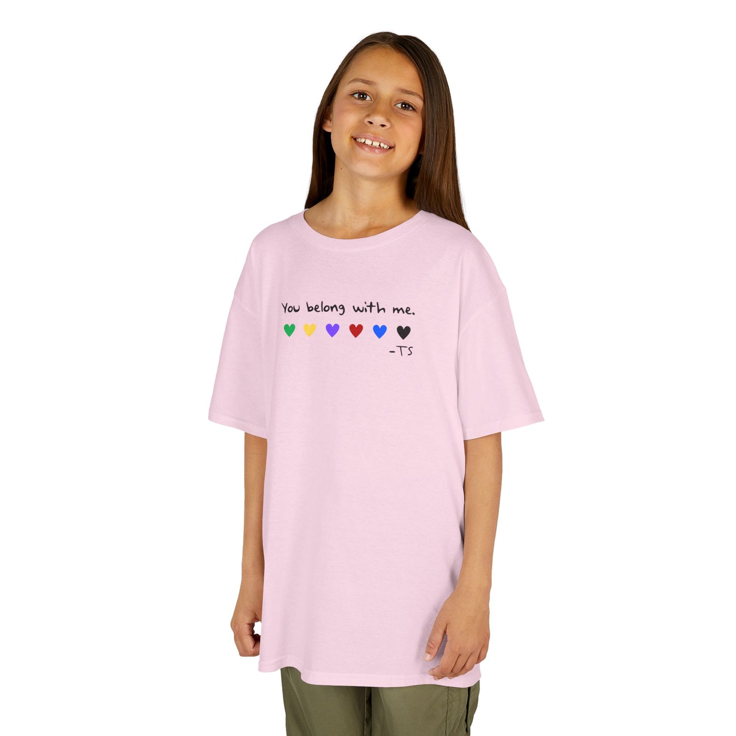 Kids Tee, You Belong With Me - T-Shirt, Cute Children’s Shirt, Gift for Kids, Birthday Outfit, Playful Spring Apparel