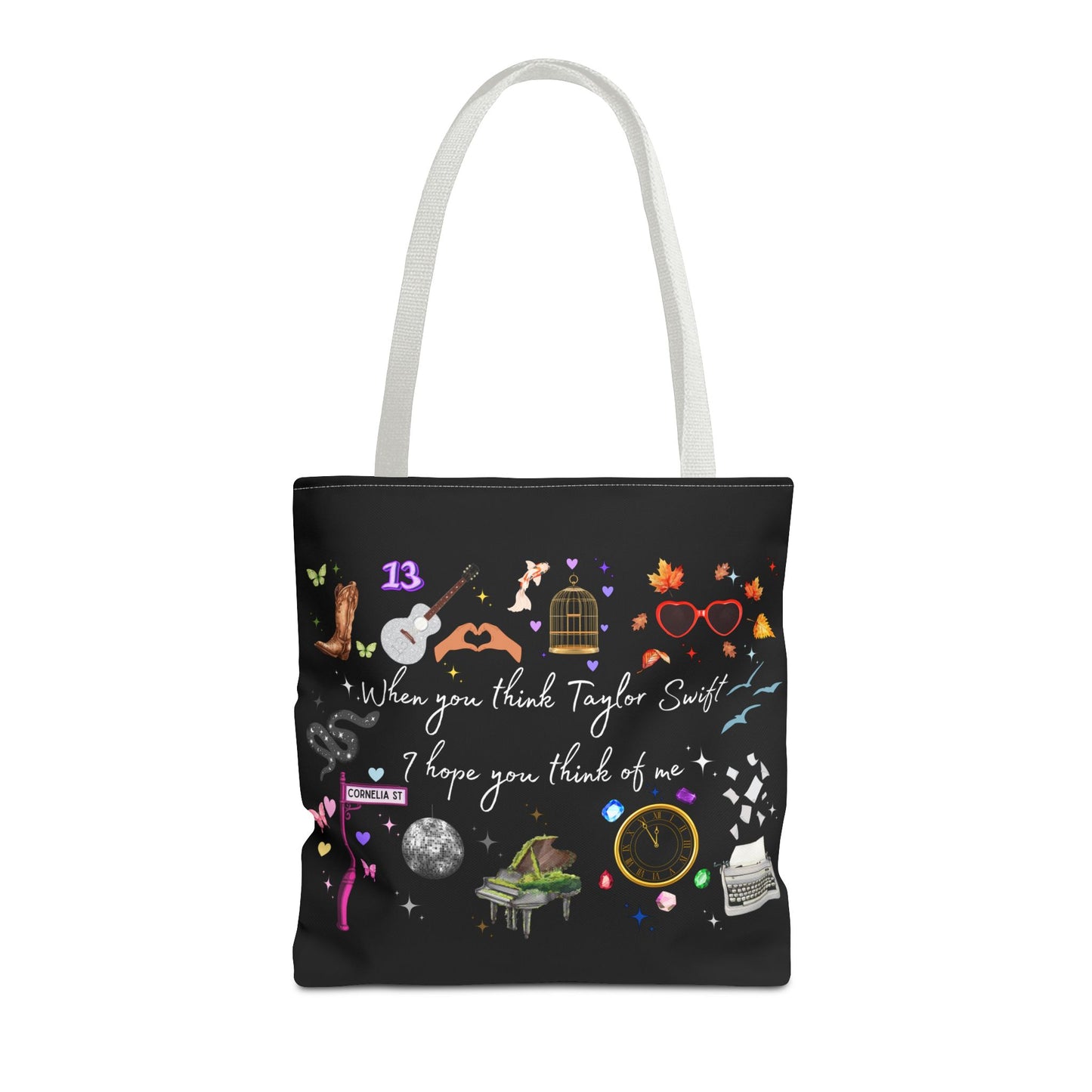 I hope you think of me Tote Bag, Music Lover Gift, Stylish Reusable Bag, Concert Accessory, Fan Merchandise