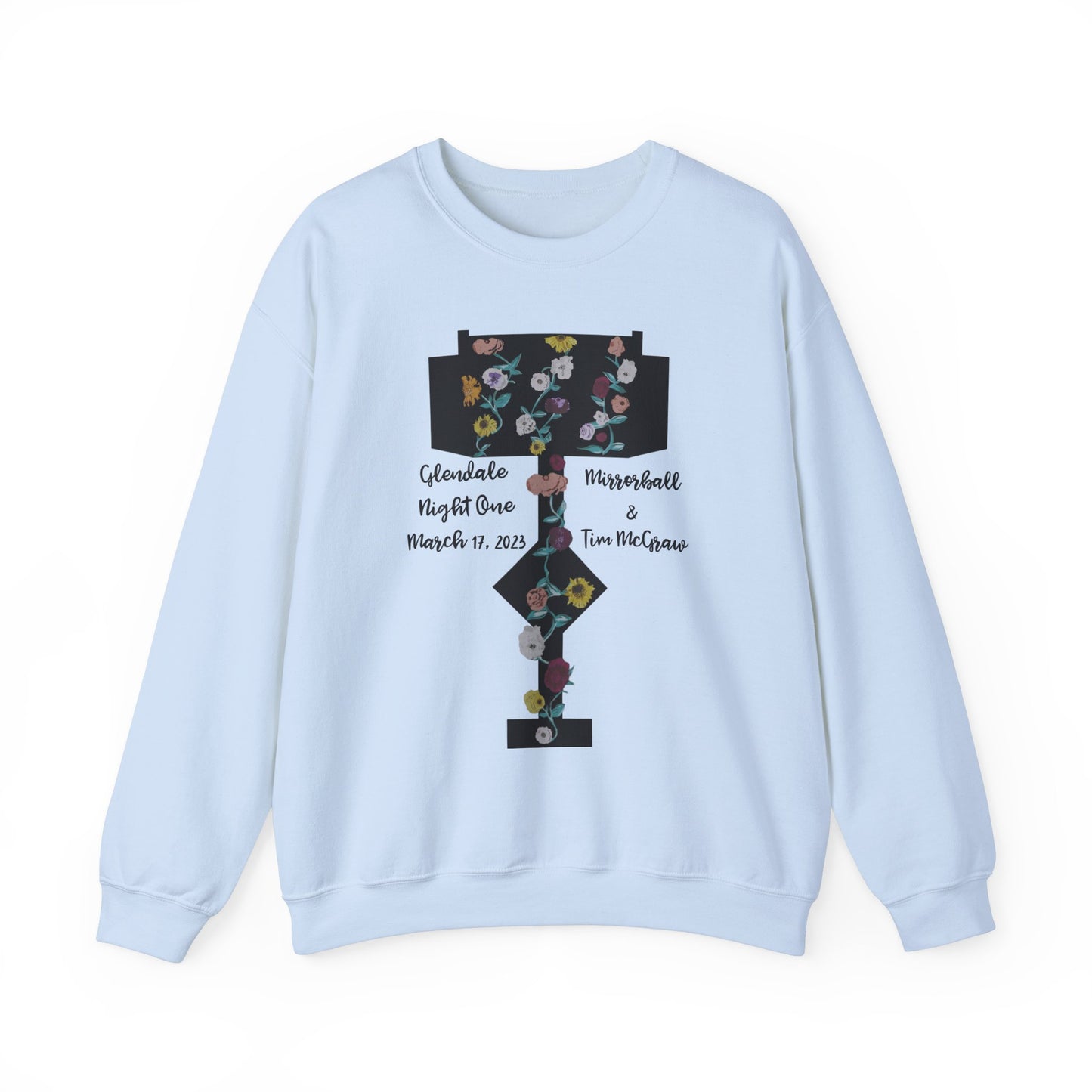 Custom Dates and Surprise Songs - Stage Flowers - Long Live - Unisex Heavy Blend™ Crewneck Sweatshirt