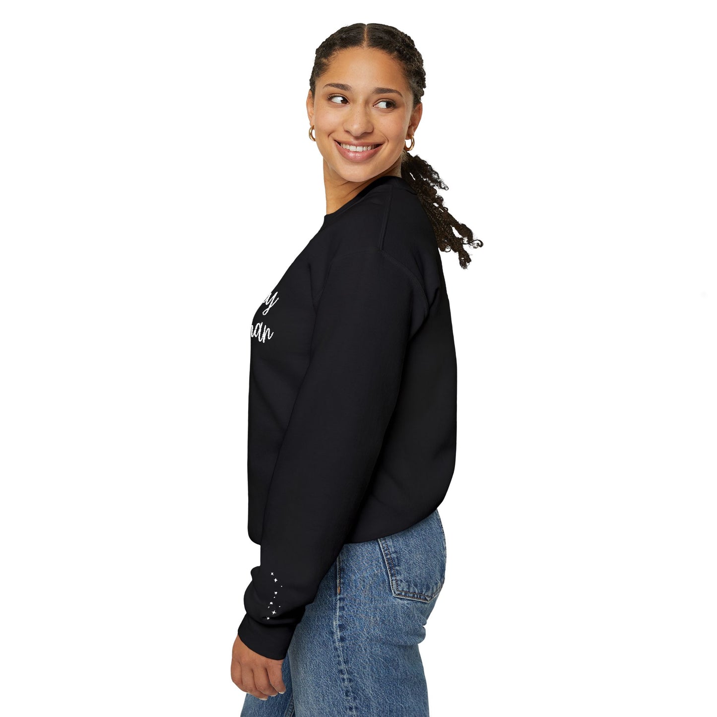 Embroidered Witchy Woman Unisex Heavy Blend™ Crewneck Sweatshirt
