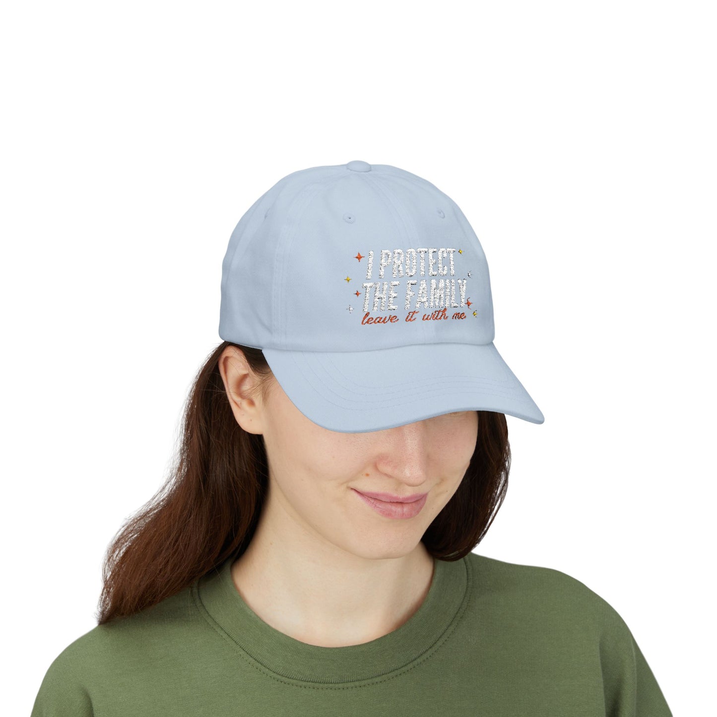 Embroidered Dad Cap: 'I Protect The Family' | Fun Gift, Casual Accessory, Everyday Wear