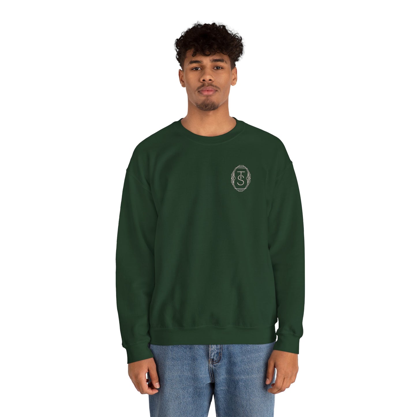 Initials Emblem Crewneck Sweatshirt