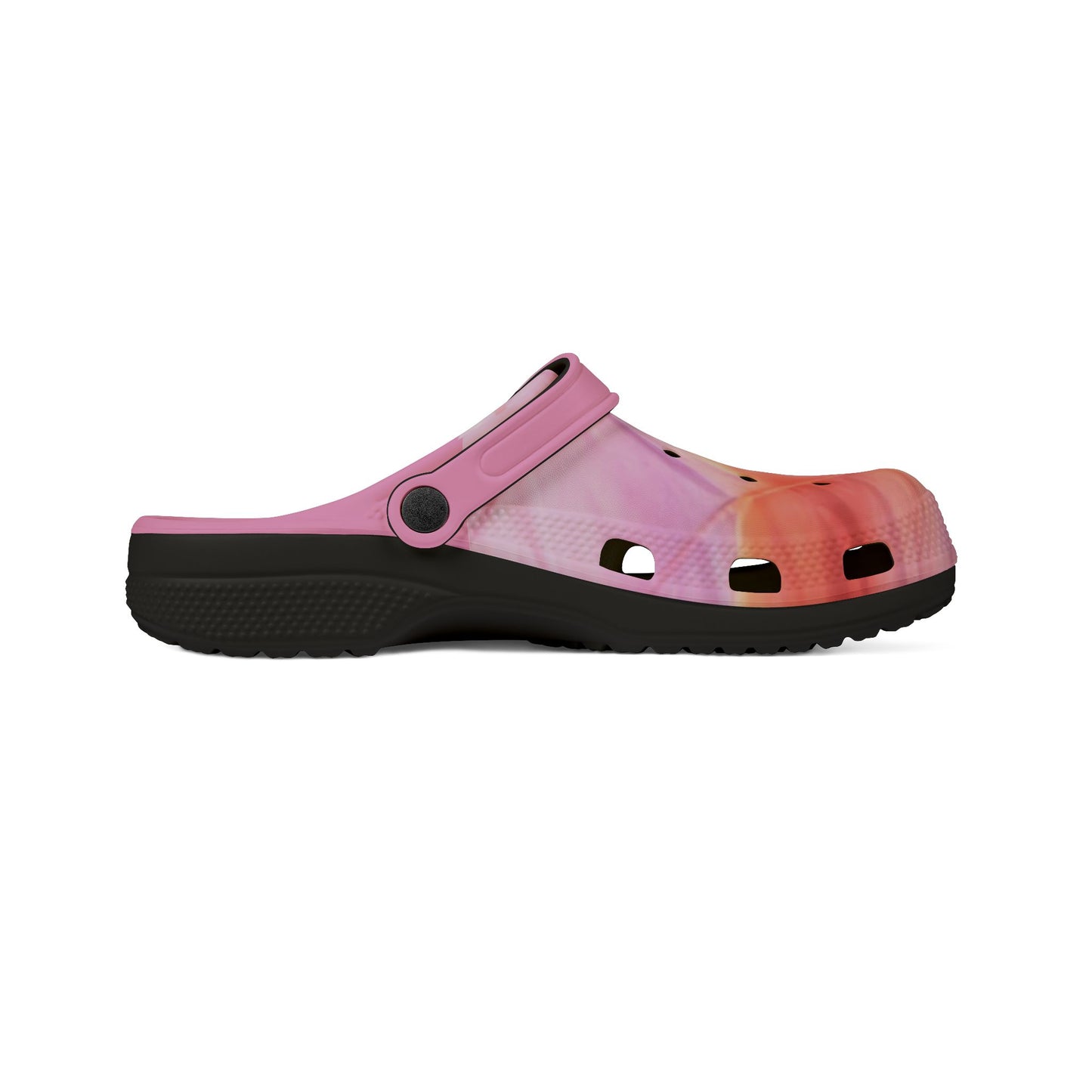 Pink Watercolor EVA Foam Clogs "Miss Americana" — Lightweight Garden & Beach Shoes