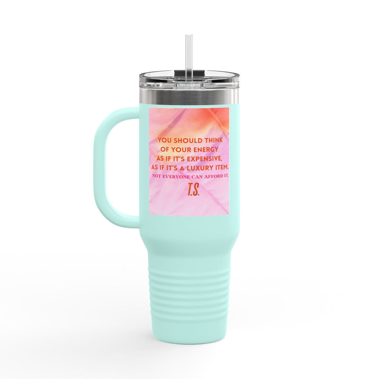 Luxury Energy Inspirational Insulated Travel Mug, 40oz - Motivational Coffee Cup, Perfect Gift for Self-Care, College Student Tumbler, Travel Mug, [...]
