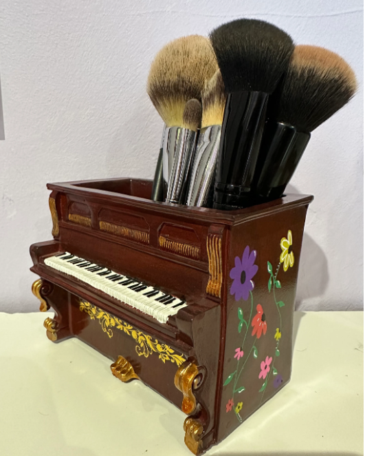 Eras Surprise Song Piano-Hand Painted Pen Holder / Planter / Makeup Brush Holder / Container