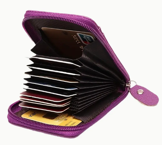 Acoustic Piano Accordion Credit Card Wallet