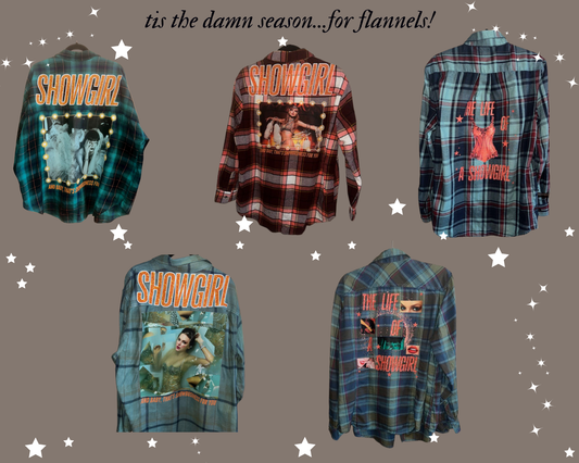 TS 12 Swiftie Upcycled Flannel Shirts