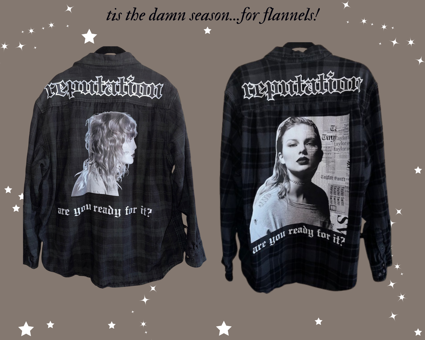 REP Swiftie Upcycled Flannel Shirts