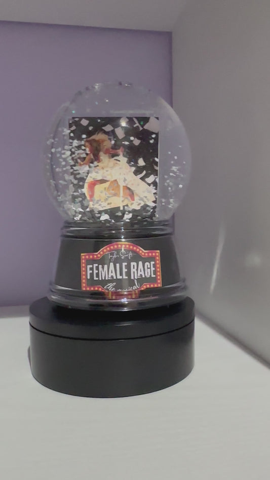 Female Rage Snow Globe