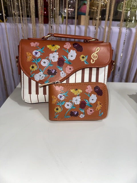 Acoustic Piano Accordion Credit Card Wallet