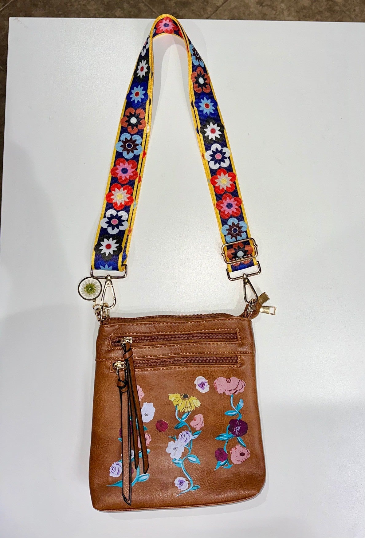 Floral Piano Small Crossbody
