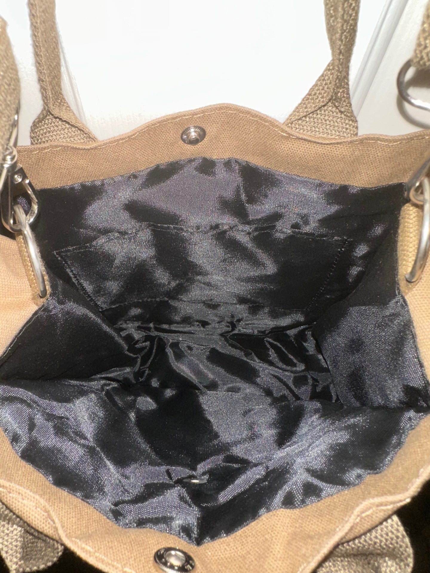 New mini canvas tote with crossbody strap - Acoustic Piano Floral Design